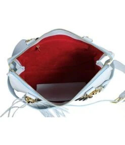 Kelly-Tooke Medium Soho Chain Sky Blue Pebbled Calfskin Leather Satchel Bag -Kurt Geiger Shop 00000000 zi d5cd7f27 8879 478a bc15 511706b9d169 02 ai