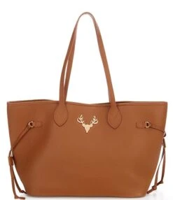 Taxidermy Liz Pebbled Leather Medium Tote Bag