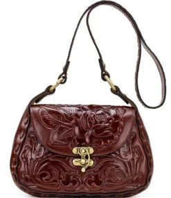 Patricia Nash Rose Tooling Collection Micaela Floral Leather Shoulder Bag -Kurt Geiger Shop 00000000 zi db614160 b015 4bff 8208 d889a087eb69