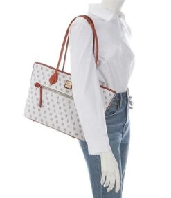Dooney & Bourke Gretta Collection Signature Logo Print Tote Bag