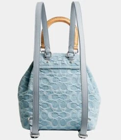 COACH Riya Signature Logo Denim Backpack -Kurt Geiger Shop 00000000 zi e2cff7c2 a623 46e6 9985 7d0af7a91d1f 01 ai