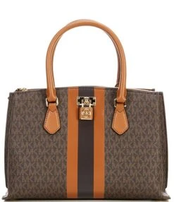 Michael Kors Ruby Signature Logo Medium Satchel Bag