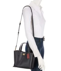 COACH Willow 24 Pebbled Leather Tote Bag