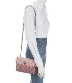 Kurt Geiger London Raffia Medium Kensington Tweed Shoulder Bag -Kurt Geiger Shop 00000000 zi e4673ad2 339f 4b31 b732 b31d61bbe4b6 03 ai