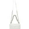 Steve Madden Trixies Quilted Silver Tone Crossbody Bag