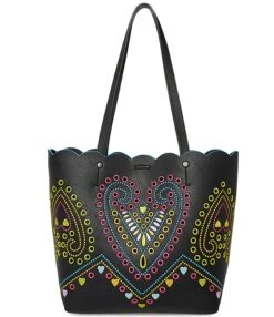 Betsey Johnson Perforated Scalloped Heart Tote Bag 9 Betsey Johnson Perforated Scalloped Heart Tote Bag -Kurt Geiger Shop 00000000 zi ea954eaa 4369 4d1d 9e5e e0f1f77f7fd4