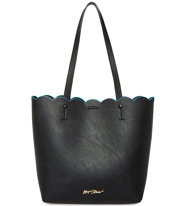 Betsey Johnson Perforated Scalloped Heart Tote Bag 4 Betsey Johnson Perforated Scalloped Heart Tote Bag - Afbeelding 4