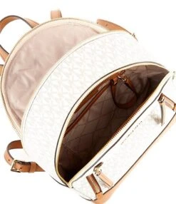 Michael Kors Brooklyn Medium Signature Logo Semi Lux Backpack