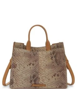 Lucky Brand Rysa Leather Snake Print Satchel Bag -Kurt Geiger Shop 00000000 zi edfef9a2 43d3 48ed 9176 e48f590ab442 01 ai
