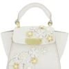ZAC Zac Posen Eartha White Floral Mini Top Handle Leather Satchel Bag