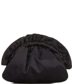 Landry Ruched Top Frame Clutch Crossbody Bag