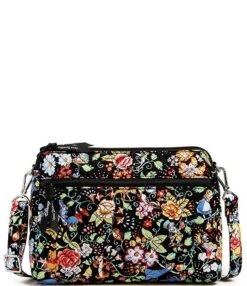 Vera Bradley Disney Collection The Disney Classics On The Green Triple Compartment Crossbody Bag