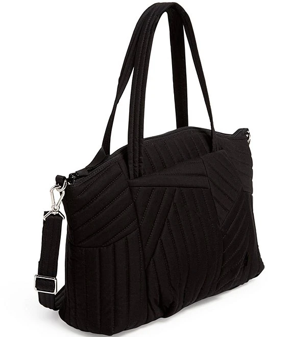 Vera Bradley Recycled Cotton Pleated Multi-Strap Satchel Bag 1 Vera Bradley Recycled Cotton Pleated Multi-Strap Satchel Bag