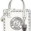 KARL LAGERFELD PARIS Nouveau Leather Small Tote Bag