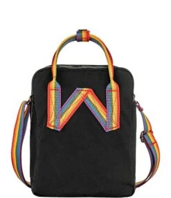 Fjallraven Patch Logo Kanken Rainbow Handle Sling Bag
