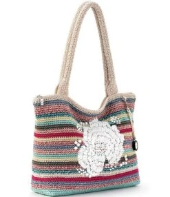 The Sak Crochet Crafted Classics Carryall Satchel Bag -Kurt Geiger Shop 00000001 zi 31e10b64 44f4 45b1 bc89 25306a562561 02 ai