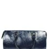 Kelly-Tooke Soho Patent Navy Leather Large Satchel Bag
