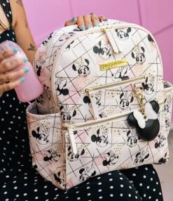 Disney X Petunia Pickle Bottom Ace Backpack Diaper Bag - Shimmery Minnie Mouse