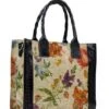 Patricia Nash Curry Parisian Newspaper Floral Tote Bag