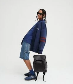 COACH Signature Logo Print Black League Flap Backpack -Kurt Geiger Shop 00000001 zi 79fe6f35 dc3f 4e88 86bc 628967f7f8c1 04 ai