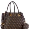 Guess Alexie Girlfriend Signature Logo Satchel Bag
