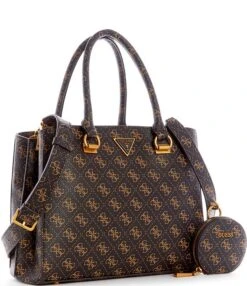 Guess Alexie Girlfriend Signature Logo Satchel Bag