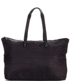 Michael Kors Jet Set Black Signature Logo Travel Large Packable Tote Bag -Kurt Geiger Shop 00000001 zi b8c1d141 96f9 4e96 94f5 94c538a3ccba