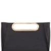 Michael Kors Chelsea Large Contrast Gold Leather Convertible Clutch