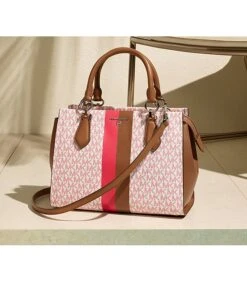 Michael Kors Marilyn Signature Logo Stripe Semi Lux Medium Satchel Bag -Kurt Geiger Shop 00000001 zi d44c2a5f 81bf 412a 990b 1f29bd00e552 04 ai