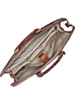 BRAHMIN Melbourne Collection Laptop Business Tote Bag -Kurt Geiger Shop 00000001 zi pecan03929172 02 ai