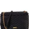 REBECCA MINKOFF Edie Chevron Quilted Leather Shoulder Bag