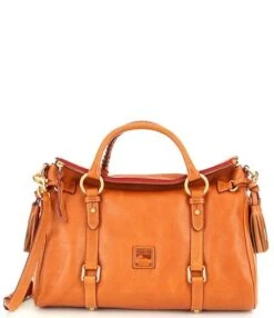 Dooney & Bourke Florentine Leather Tasseled Satchel Bag 7 Dooney & Bourke Florentine Leather Tasseled Satchel Bag -Kurt Geiger Shop 03509755 zi natural