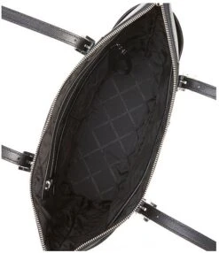 Michael Kors Jet Set East West Silver Tone Logo Charm Tote Bag -Kurt Geiger Shop 04090941 zi black 02 ai
