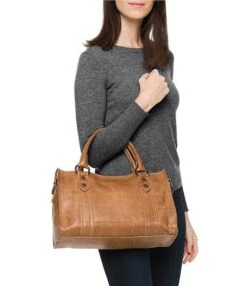 Frye Melissa Washed Leather Satchel Bag -Kurt Geiger Shop 04309920 zi beige 04 ai