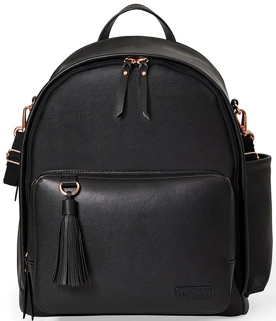 Skip Hop Greenwich Tasseled Vegan Leather Backpack Diaper Bag 5 Skip Hop Greenwich Tasseled Vegan Leather Backpack Diaper Bag - Afbeelding 5