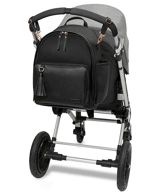 Skip Hop Greenwich Tasseled Vegan Leather Backpack Diaper Bag 4 Skip Hop Greenwich Tasseled Vegan Leather Backpack Diaper Bag - Afbeelding 4