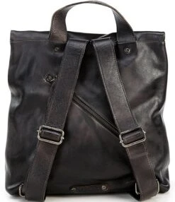 Bed Stu Howie Flapover Leather Backpack 8 Bed Stu Howie Flapover Leather Backpack -Kurt Geiger Shop 05190597 zi black rustic 01 ai