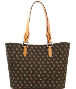 Dooney & Bourke Blakely Collection Signature Logo Tammy Canvas Tote Bag -Kurt Geiger Shop 05281853 zi brown tmoro 01 ai