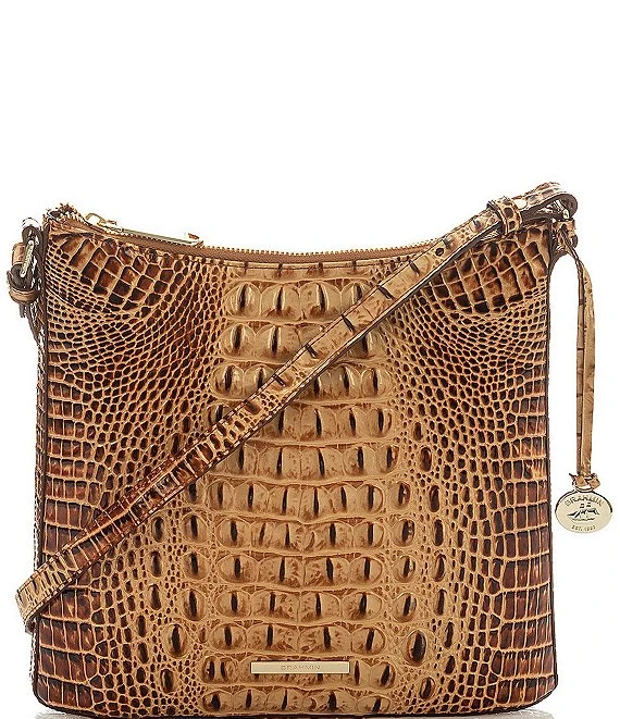 BRAHMIN Melbourne Collection Katie Crocodile-Embossed Crossbody Bag 3 BRAHMIN Melbourne Collection Katie Crocodile-Embossed Crossbody Bag - Afbeelding 3