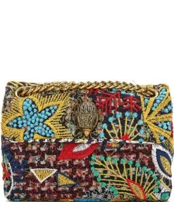 Kurt Geiger London Tweed Mini Kensington Shoulder Bag -Kurt Geiger Shop 05554253 zi multi