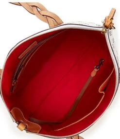 Dooney & Bourke Signature Blakely Collection Celeste Logo Satchel Bag -Kurt Geiger Shop 05557584 zi bone 02 ai