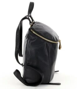HOBO River Zip Top Medium Leather Backpack -Kurt Geiger Shop 05720646 zi black 01 ai